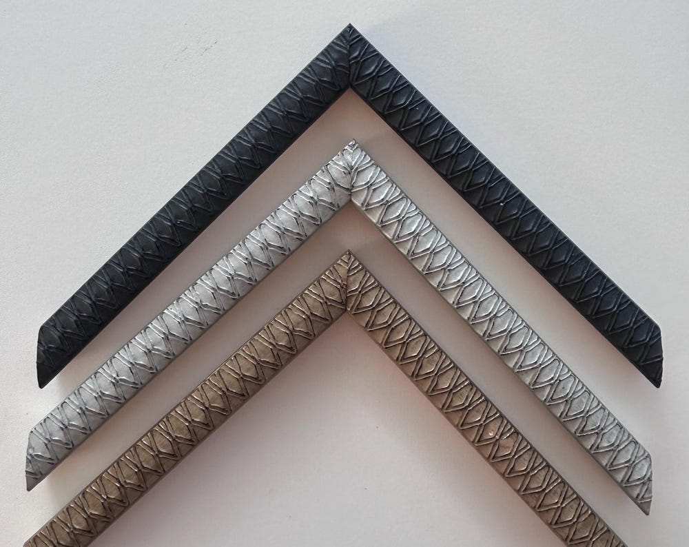 Bespoke picture photo frames diamond back design in quality wooden material