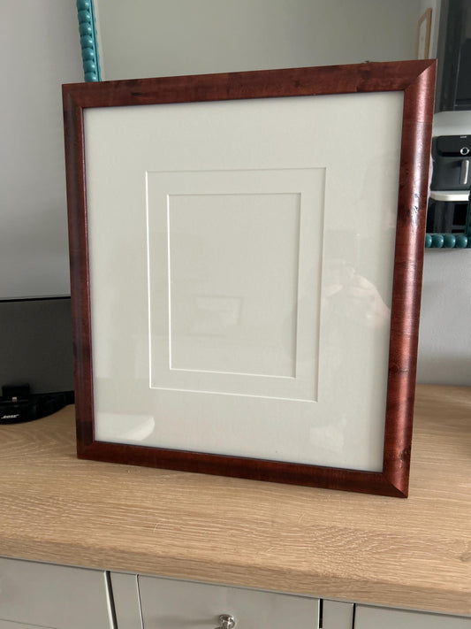 Exclusive 30mm burr walnut picture frame curved design 6x4 7x5 8x6 9x7 10x8 12x10 14x11 A5 A4 A3 A2 bespoke made any size available