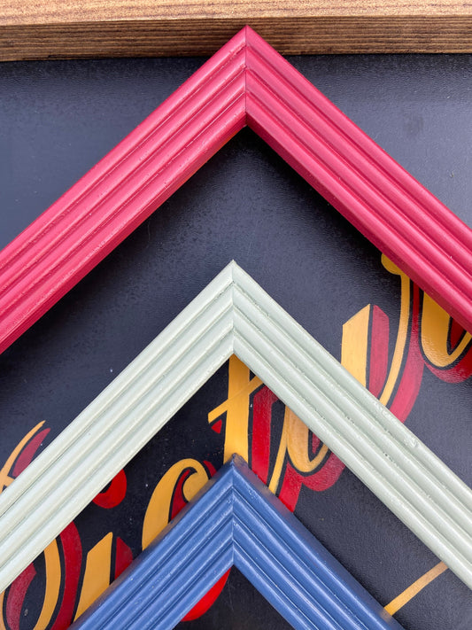 Beautiful hand painted 20mm reeded picture frames in F&B colours bespoke made to order any size avail