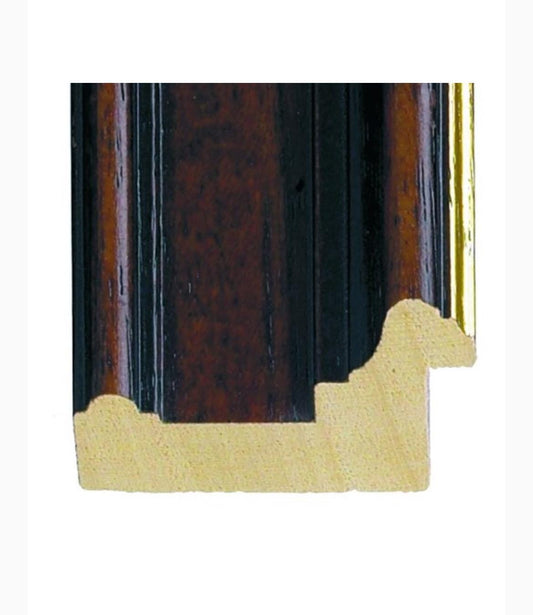 Mahogany dark brown traditional wide shaped wood bespoke picture photo frame handmade 7x9  10x8 12x10 14x11 16x12 20x16 A2 A3 A4