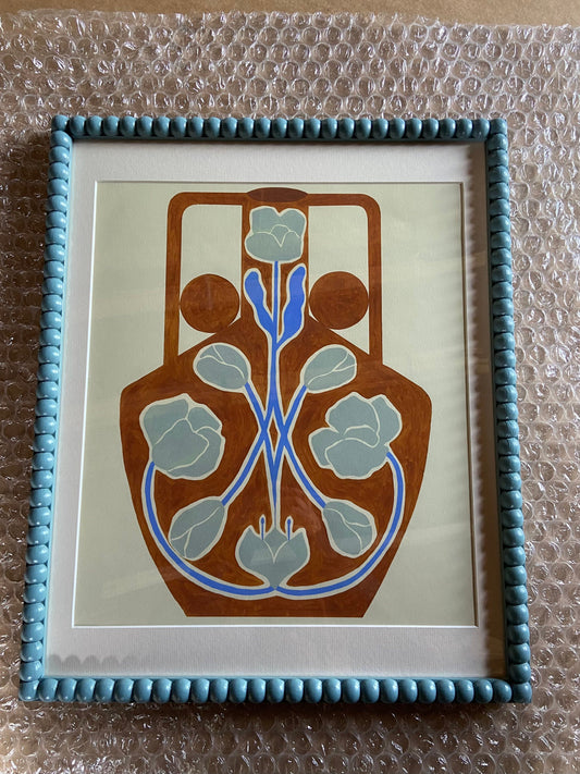 Exclusive 20mm hand painted oak bobbin bobble picture frame 8x6 12x10 16x12 A4 A3 14x11 18x12 20x16 24x16 30x20 36x24 48x36 A1 A2