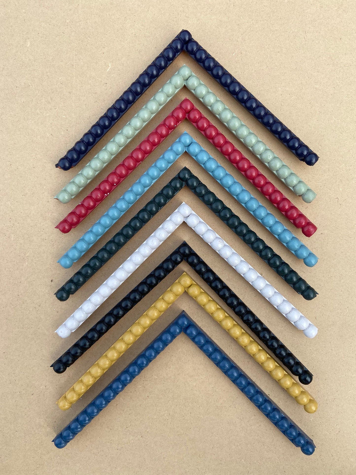 Beautiful handmade 15mm bobbin Bobby picture frames made to order, any colour from farrow & ball or little greene range avail as well