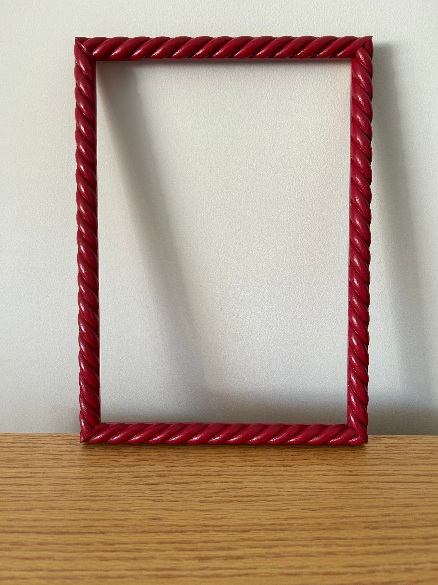 Beautiful hand painted 18mm rope twist  picture frame in F&B colours bespoke made to order any size avail