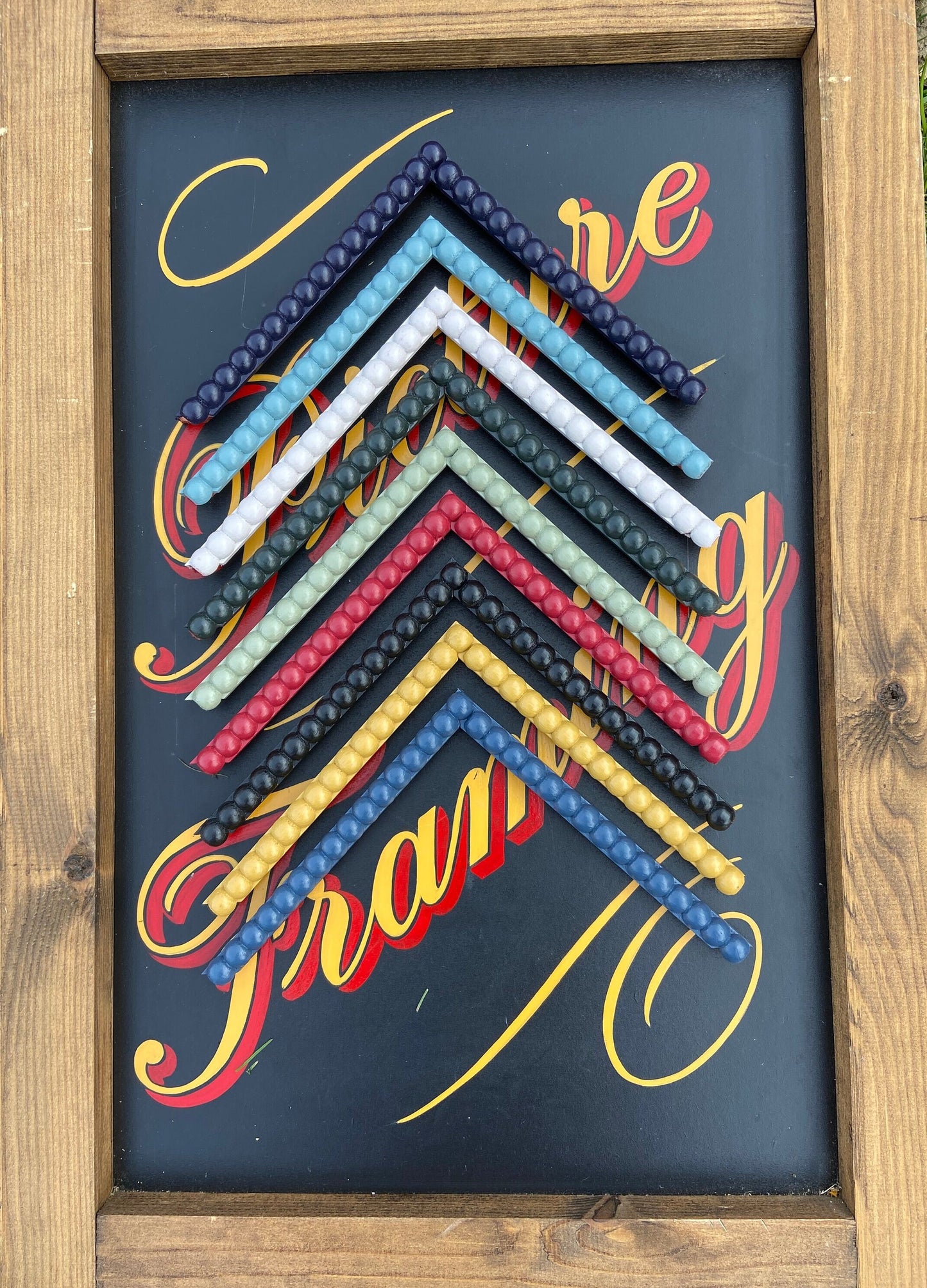 Beautiful handmade 15mm bobbin Bobby picture frames made to order, any colour from farrow & ball or little greene range avail as well