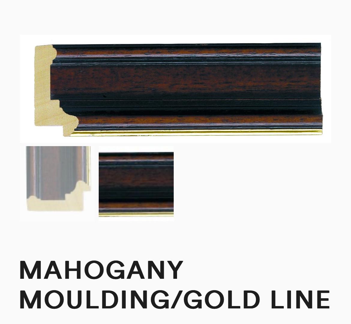 Mahogany dark brown traditional wide shaped wood bespoke picture photo frame handmade 7x9  10x8 12x10 14x11 16x12 20x16 A2 A3 A4