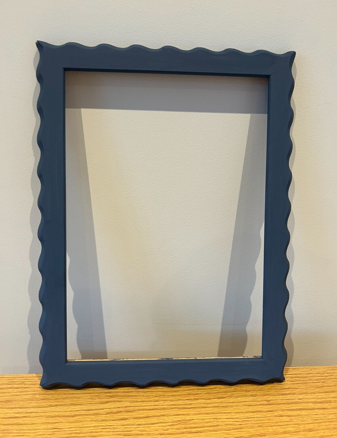 Wavy wiggle picture frames 30mm in F&B and Little Greene colours bespoke made to order any size avail mirrors also