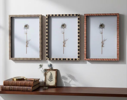 Bespoke Made to Measure Marquetry Photo Picture Frame – Custom Sizes & Colours