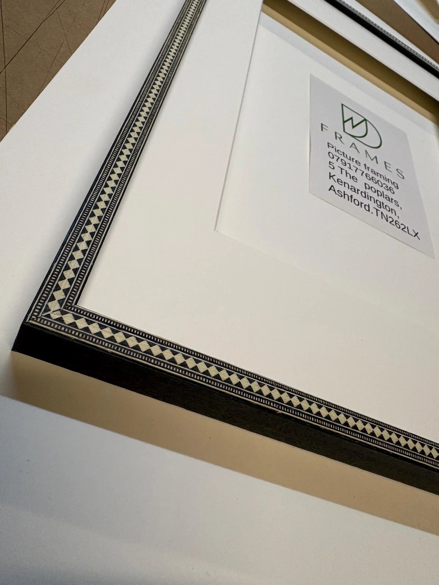 Bespoke Made to Measure Marquetry Photo Picture Frame – Custom Sizes & Colours